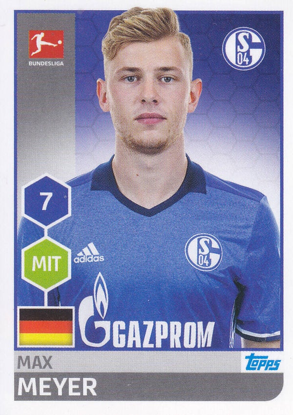 Max Meyer / FC Schalke 04 / Topps Bundesliga 2017 / Basis Bild / Nr. 238