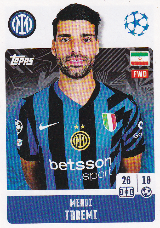 Mehdi Taremi - Inter Mailand - Topps Champions League 2024 - Basis Bild - Nr. 195