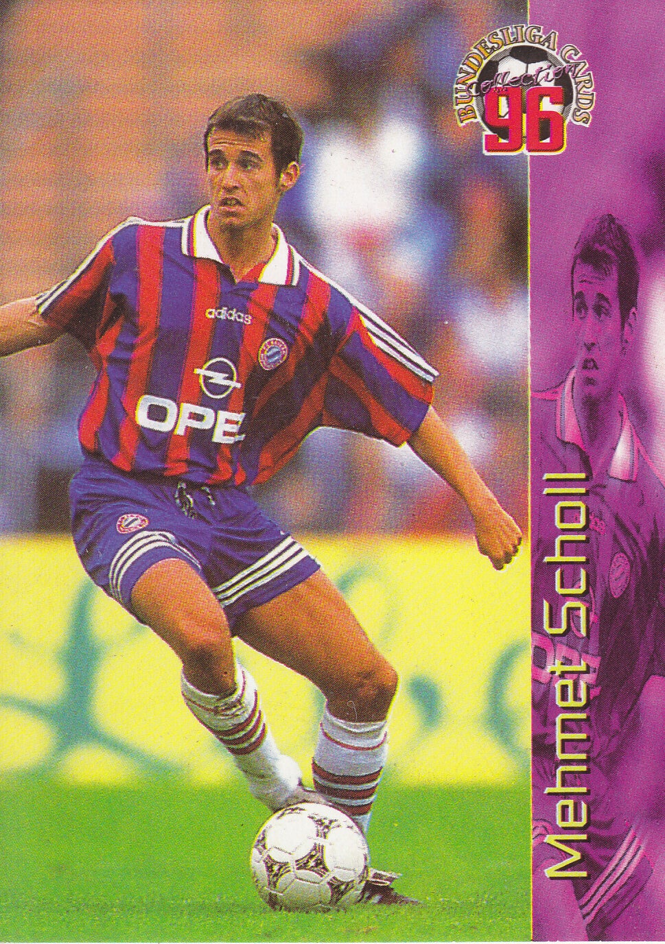 Mehmet Scholl / FC Bayern München / Panini Bundesliga 1996 / Basis Karte / Nr. 7