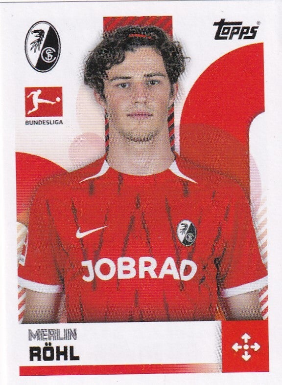 Merlin Röhl - SC Freiburg - Topps Bundesliga 2024 - Basis Bild - Nr. 156