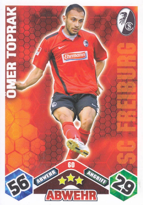 Ömer Toprak / SC Freiburg / Topps Match Attax 2010 / Basis Karte / Nr.60