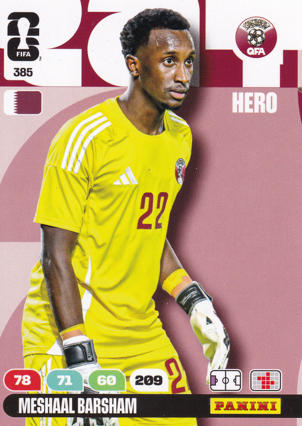 Meshaal Barsham - Qatar - Panini WM 2026 - Hero - Nr. 385