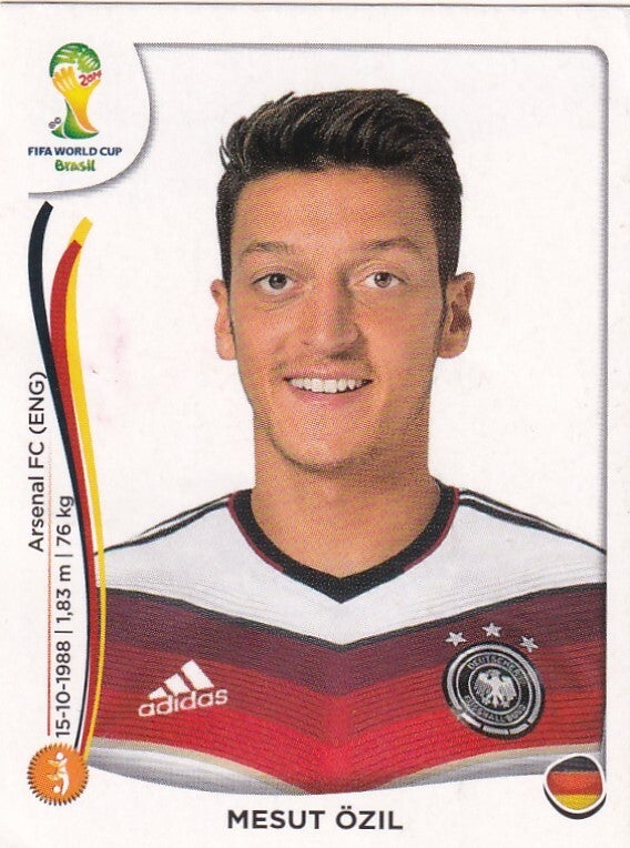 Mesut Özil - Deutschland - Panini WM 2014 - Basis Bild - Nr. 499