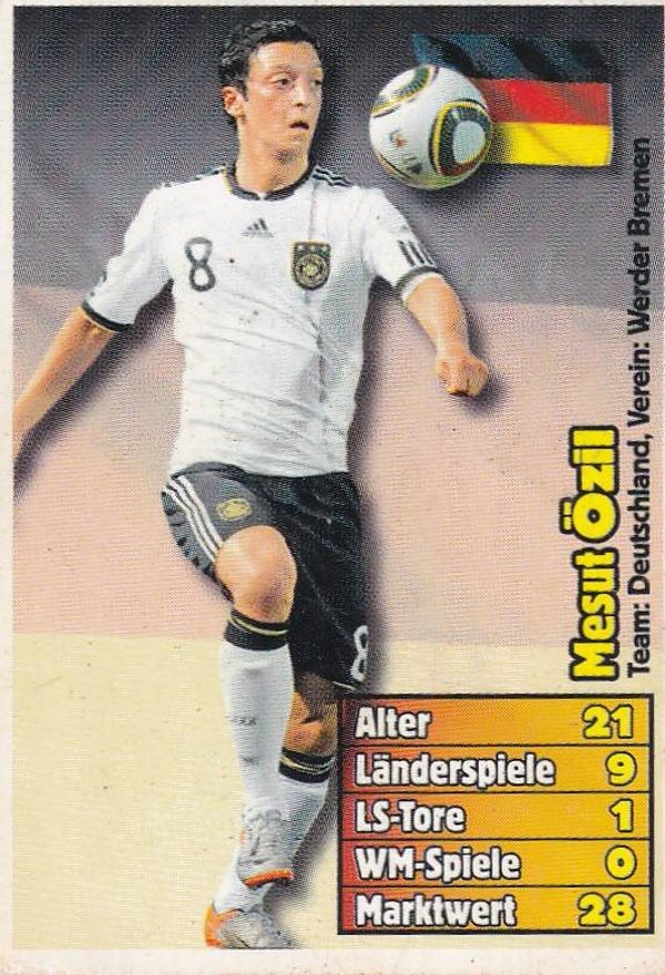 Mesut Özil / Deutschland / Bravo Sport / WM Quartett 2010 / Basis Karte
