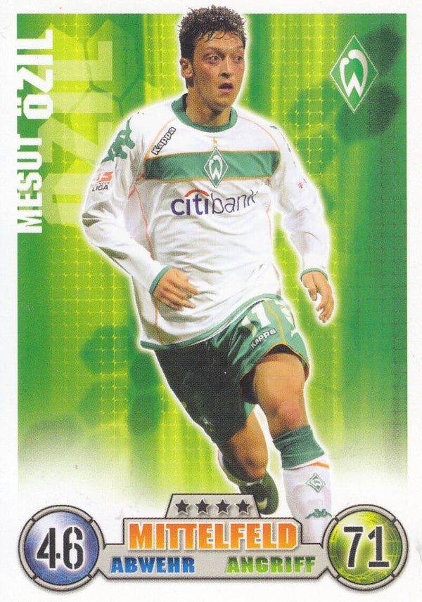 Mesut Özil / SV Werder Bremen / Topps Match Attax 2008 / Basis Karte / Nr.65