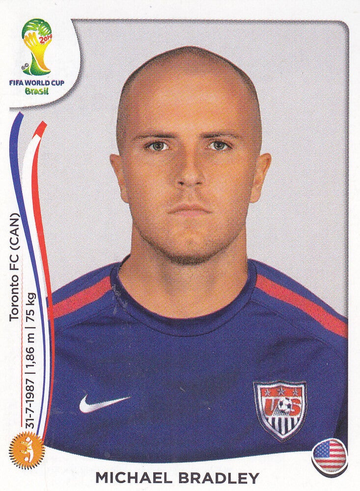 Michael Bradley - USA - Panini WM 2014 - Basis Bild - Nr. 555