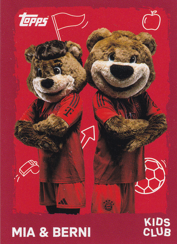 Mia & Berni - FC Bayern München - Topps 125 Jahre FCB - Maskottchen - Nr. 243