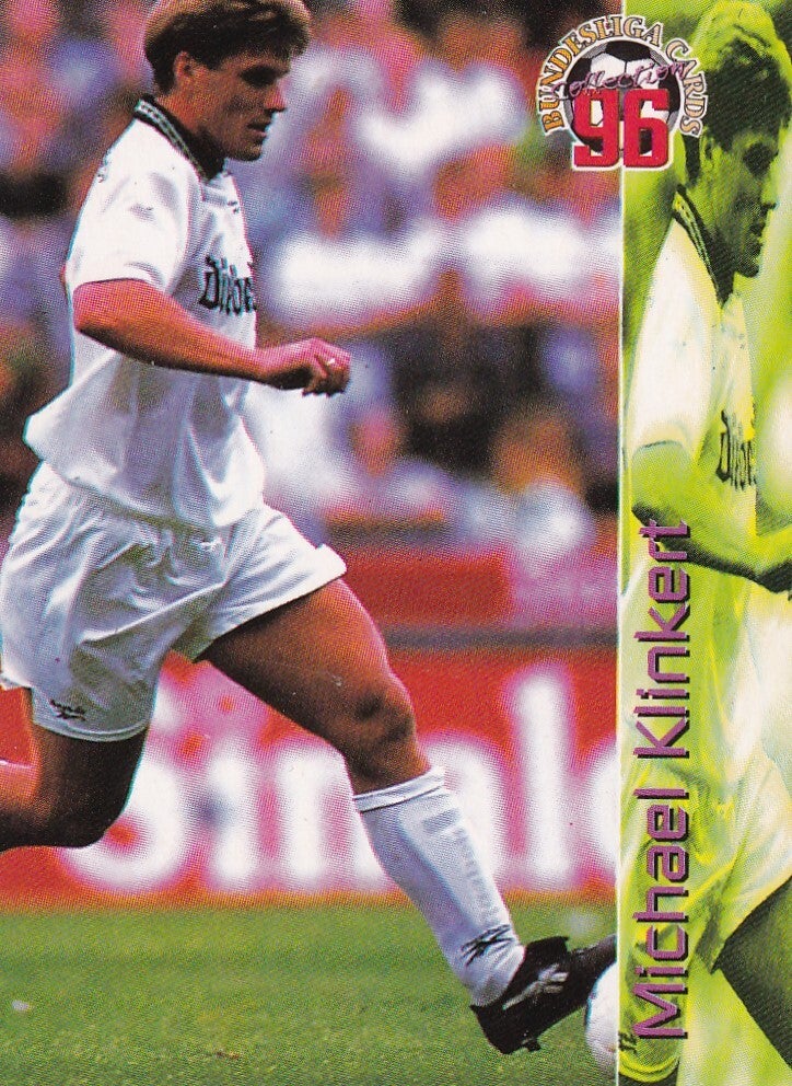 Michael Klinkert - Borussia Mönchengladbach - Panini Bundesliga 1996 - Basis Karte - Nr. 42