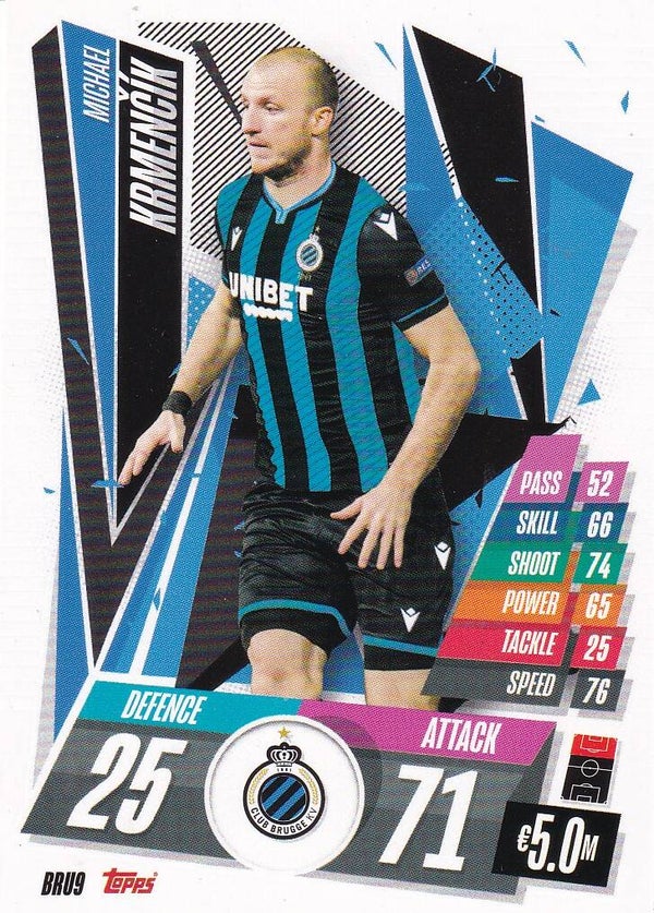 Michael Krmencik / FC Brügge / Topps Champions League 2020 / Basis Karte / Nr. BRU 9