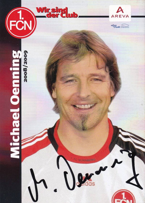 Michael Oenning / 1.FC Nürnberg / Trainer 1 / Autogrammkarte 2008