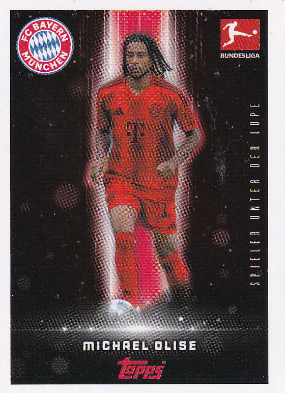 Michael Olise - FC Bayern München - Topps Bundesliga 2024 - Spieler unter der Lupe - Nr. 346