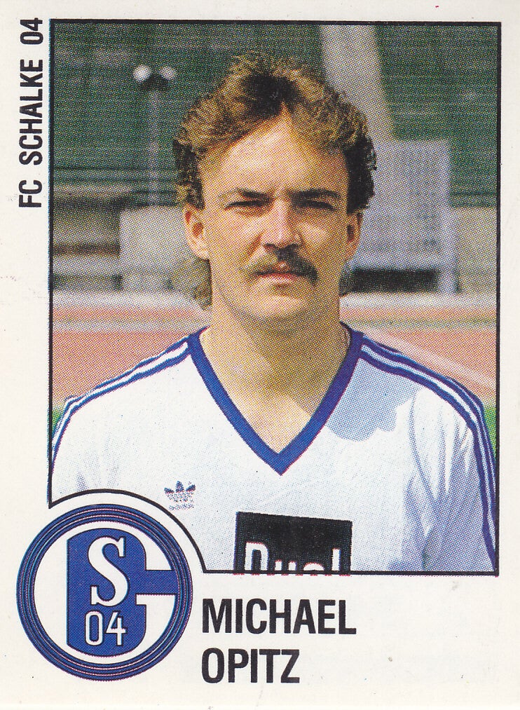 Michael Opitz / FC Schalke 04 / Panini Bundesliga 1988 / Basis Bild / Nr. 284