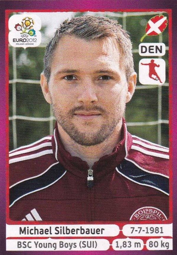 Michael Silberbauer / Dänemark / Panini EM 2012 / Basis Bild / Nr. 211