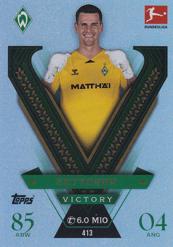 Michael Zetterer - SV Werder Bremen - Topps Match Attax 2025 - Victory - Nr. 413