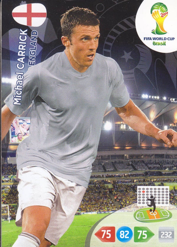 Michael Carrick / England / Panini WM 2014 / Basis Karte / Nr. 136