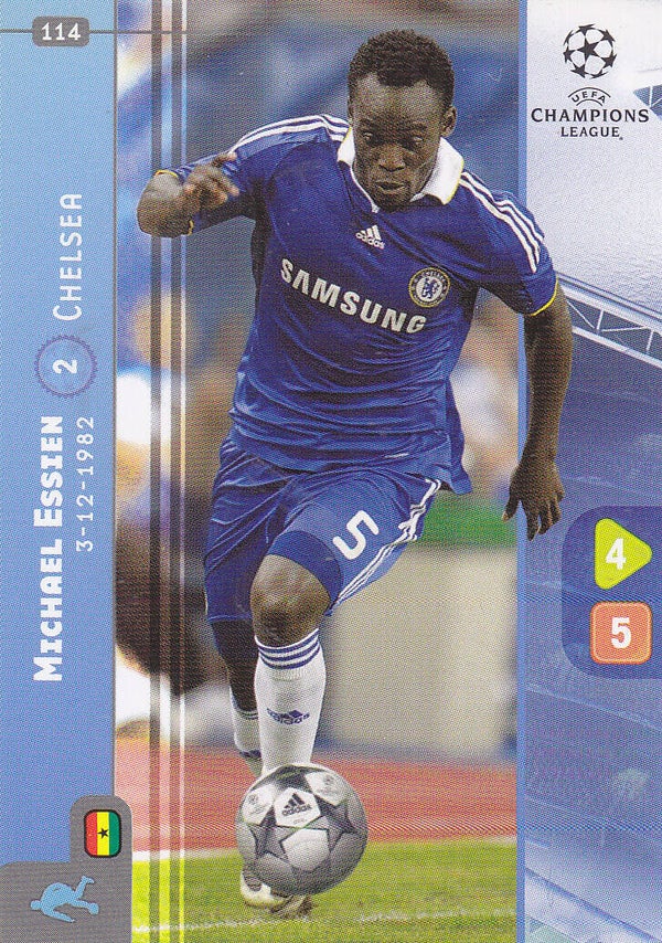 Michael Essien / FC Chelsea / Panini Champions League 2008 / Basis Karte / Nr.114