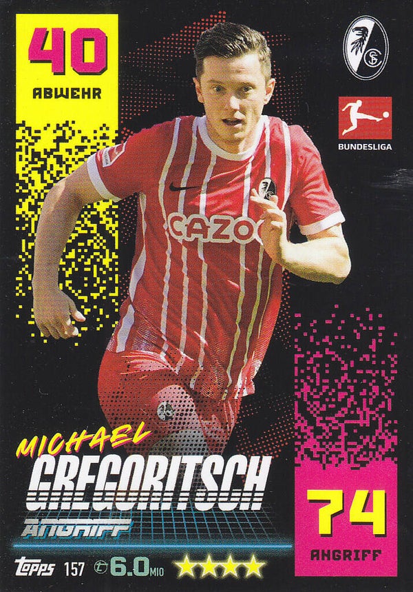 Michael Gregoritsch SC Freiburg Basis Karte Nr.157