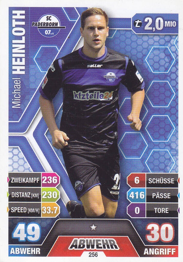 Michael Heinloth / SC Paderborn / Topps Match Attax 2014 / Basis Karte / Nr.256