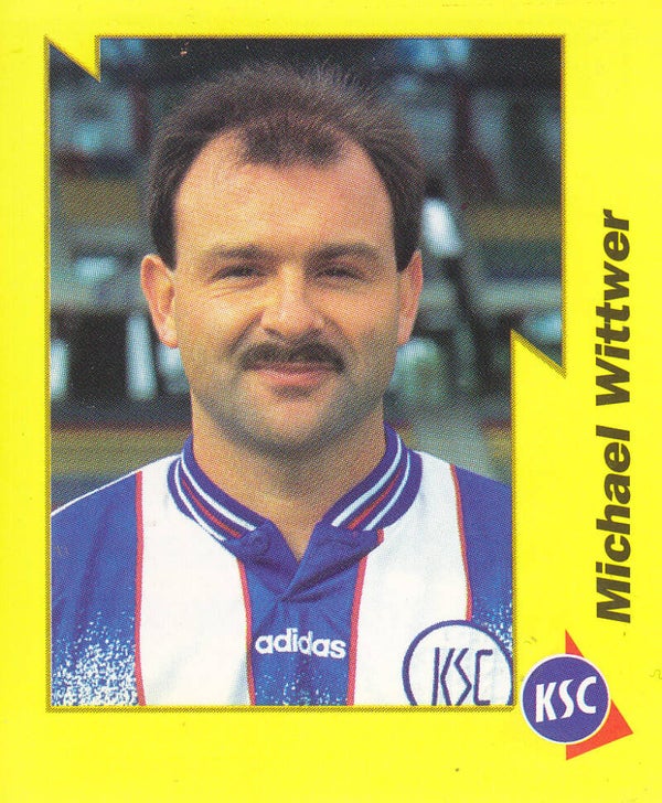 Michael Wittwer / Karlsruher SC / Panini Bundesliga 1997 / Gelbe Serie / Basis Bild / Nr.114