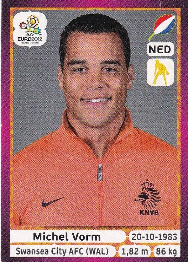 Michel Vorm / Holland / Panini EM 2012 / Basis Bild / Nr. 172