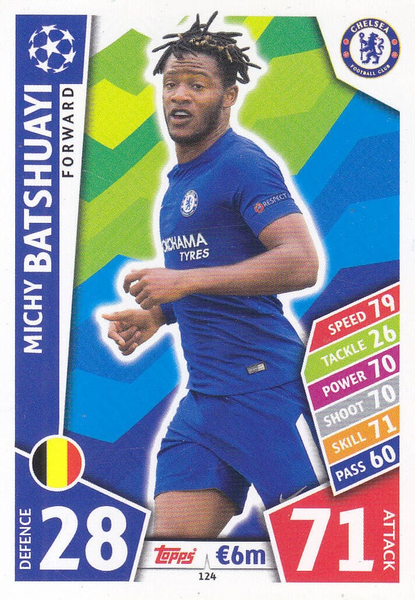 Michy Batshuayi - FC Chelsea - Topps Champions League 2017 - Basis Karte - Nr. 124