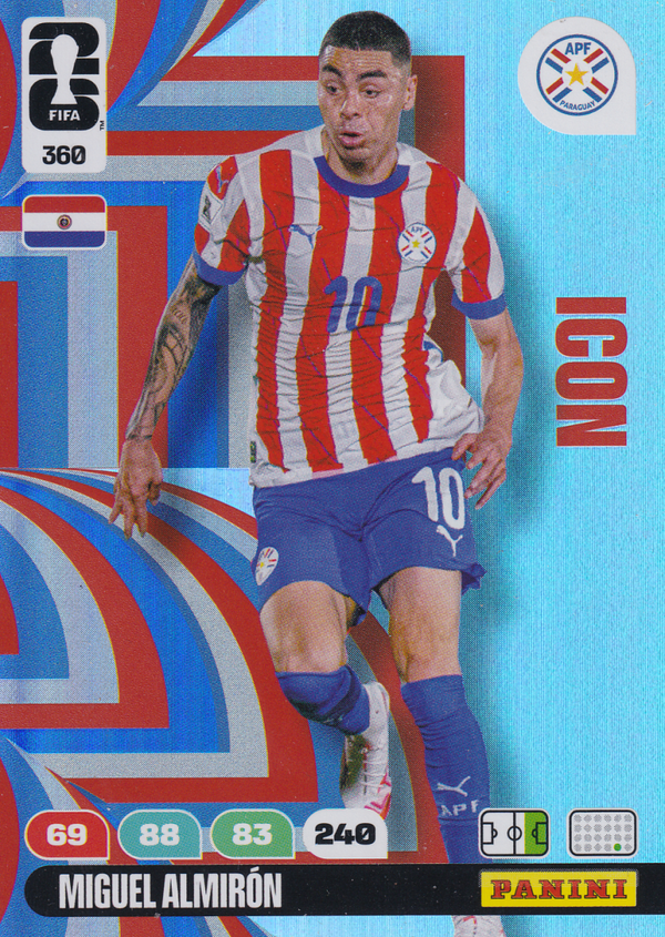 Miguel Almiron - Paraquay - Panini WM 2026 - Icon - Nr. 360