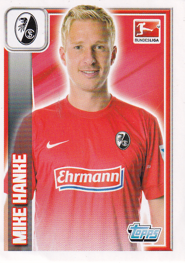 Mike Hanke - SC Freiburg - Topps Bundesliga 2013 - Basis Bild - Nr. 107