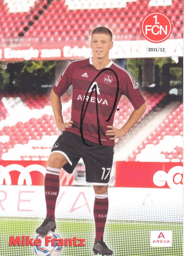 Mike Frantz - 1.FC Nürnberg - Autogrammkarte 2011