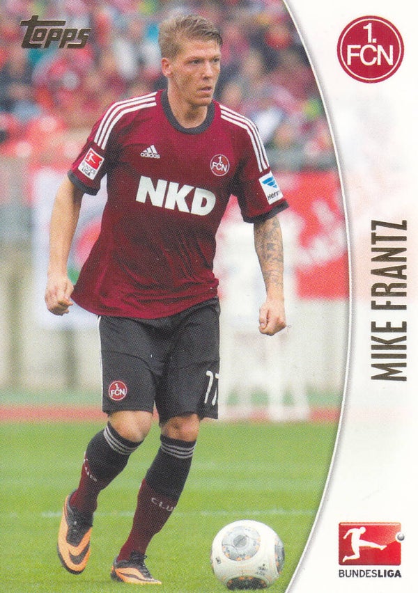 Mike Frantz / 1.FC Nürnberg / Topps Chrome 2013 / Basis Karte / Nr. 174