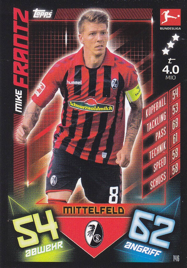 Mike Frantz / SC Freiburg / Topps Match Attax 2019 / Basis Karte / Nr. 146