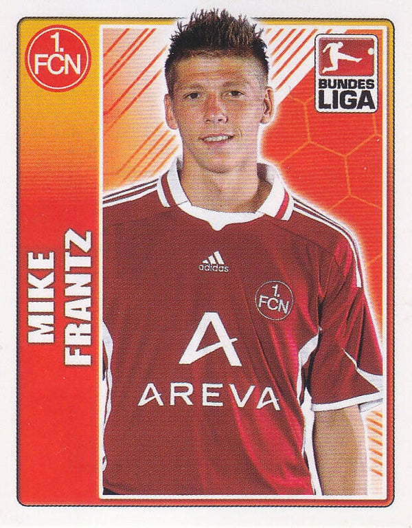 Mike Frantz / 1.FC Nürnberg / Topps Bundesliga 2009 / Basis Bild / Nr.352