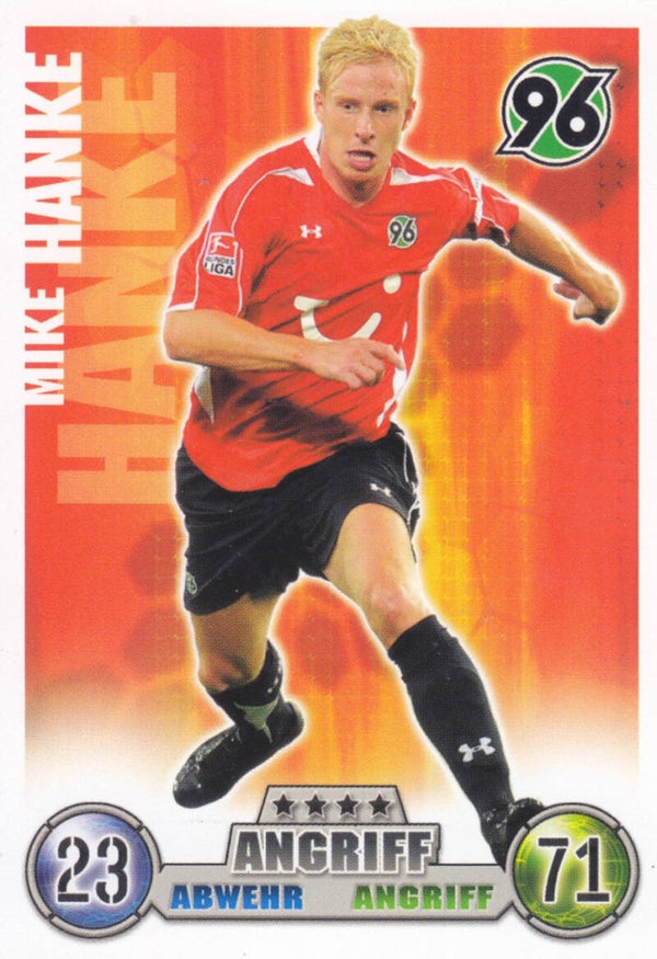 Mike Hanke / Hannover 96 / Topps Match Attax 2008 / Basis Karte / Nr.160