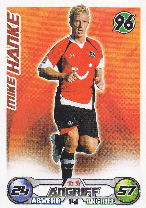 Mike Hanke - Hannover 96 - Topps Match Attax 2009 - Basis Karte - Nr. 141