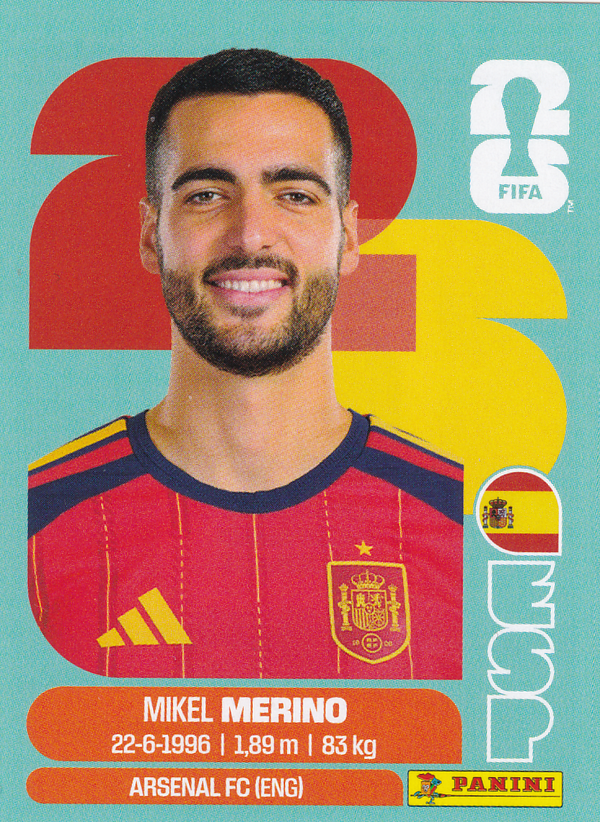 Mikel Merino - Spanien - Panini WM 2026 - Basis Bild - ESP14