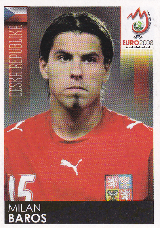 Milan Baros - Tschechien - Panini EM 2008 - Basis Bild - Nr. 95