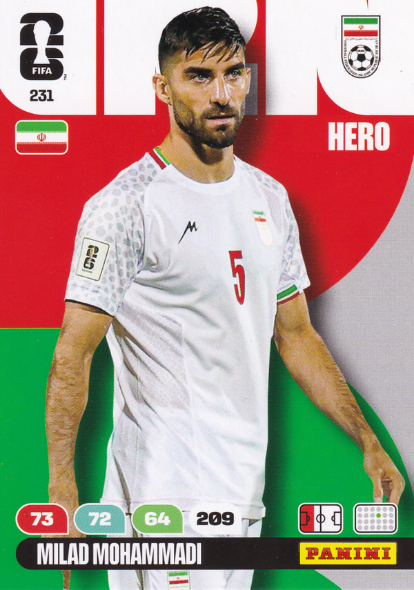 Milad Mohammadi - Iran - Panini WM 2026 - Hero - Nr. 231