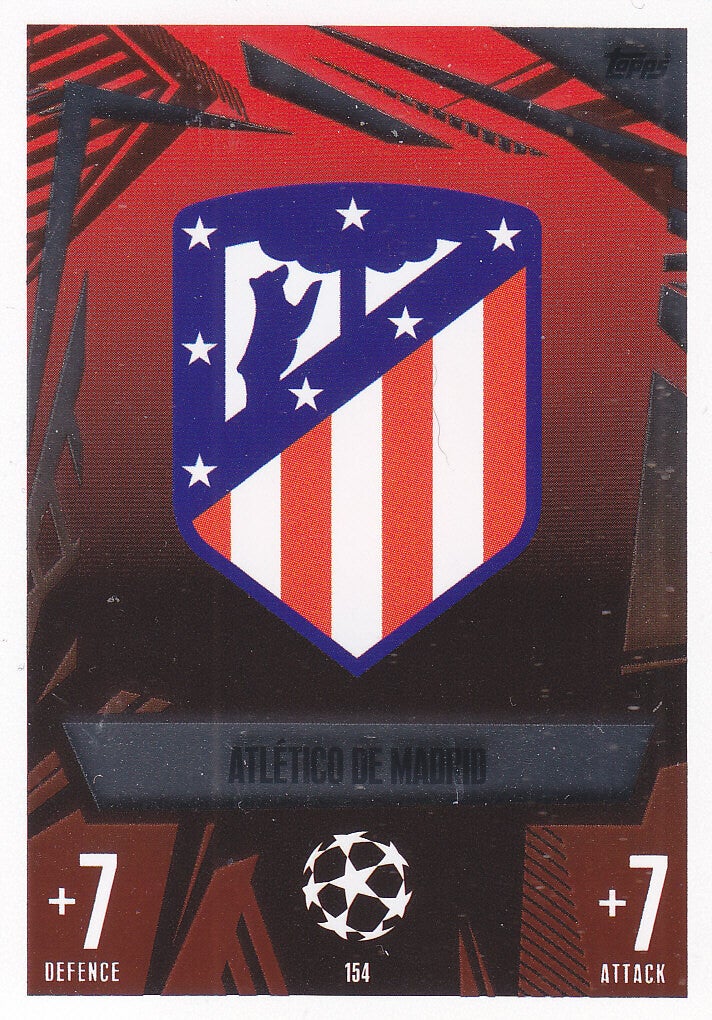 Atletico Madrid / Topps Champions League 2023 / Vereinslogo Glitzerkarte / Nr.154