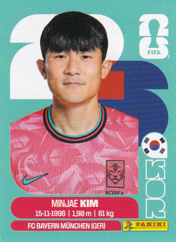 Min-Jae Kim - Südkorea - Panini WM 2026 - Basis Bild - KOR4