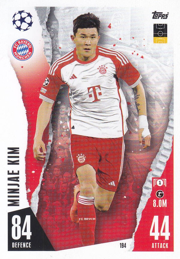 Minjae Kim / FC Bayern München / Topps Champions League 2023 / Basis Karte / Nr.194