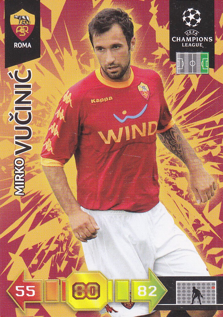 Mirko Vucinic / AS Rom / Panini Champions League 2010 / Basis Karte / Nr. 263