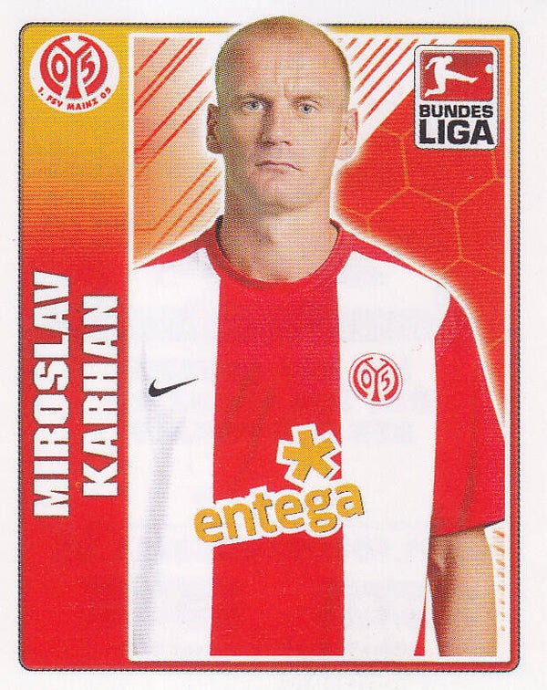 Miroslav Karhan / 1.FSV Mainz 05 / Topps Bundesliga 2009 / Basis Bild / Nr. 285