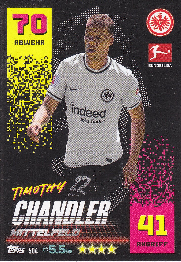 Timothy Chandler Eintracht Frankfurt Basis Karte Nr.504