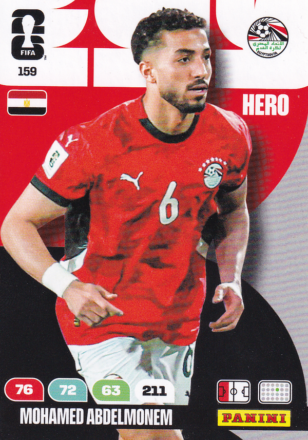 Mohamed Abdelmonem - Ägypten - Panini WM 2026 - Hero - Nr. 159