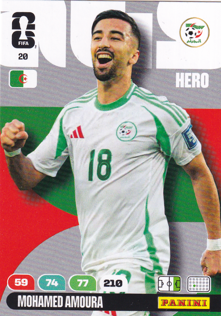 Mohamed Amoura - Algerien - Panini WM 2026 - Hero - Nr. 20