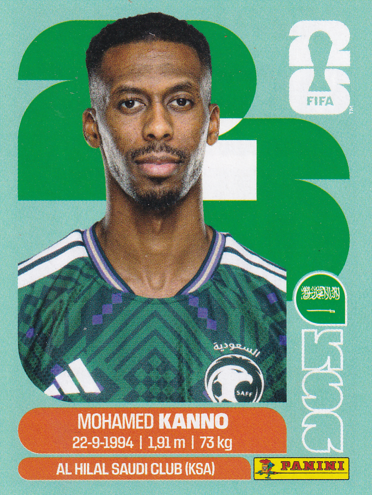 Mohamed Kanno - Saudi Arabien - Panini WM 2026 - Update - KSA14a