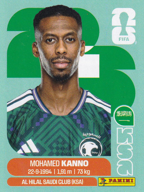 Mohamed Kanno - Saudi Arabien - Panini WM 2026 - Update - KSA14a