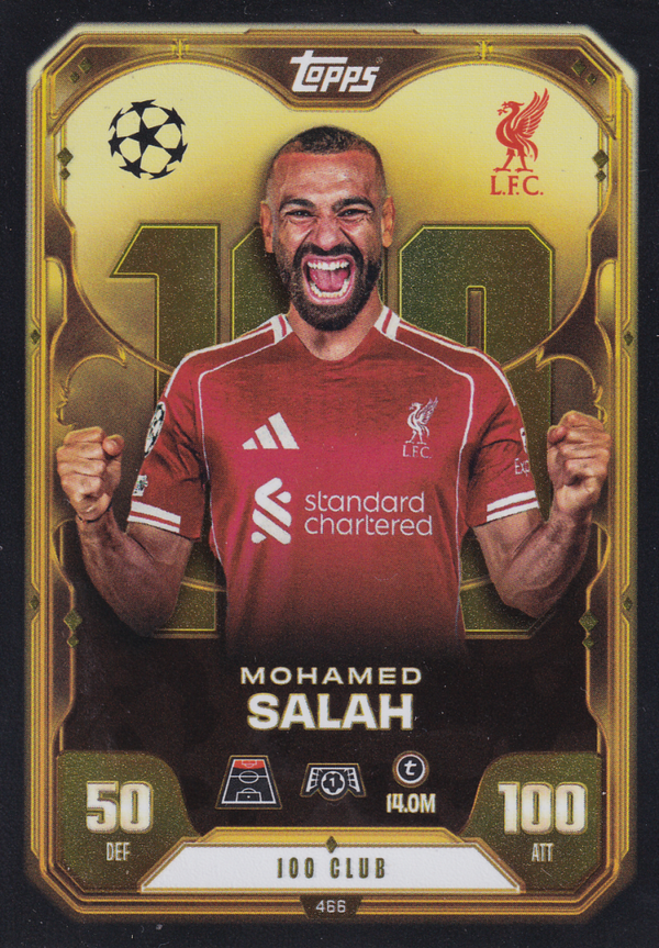 Mohamed Salah - FC Liverpool - Topps Champions League 2025 - Club 100 - Nr. 466