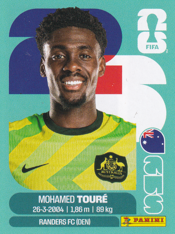 Mohamed Toure - Australien - Panini WM 2026 - Basis Bild - AUS20