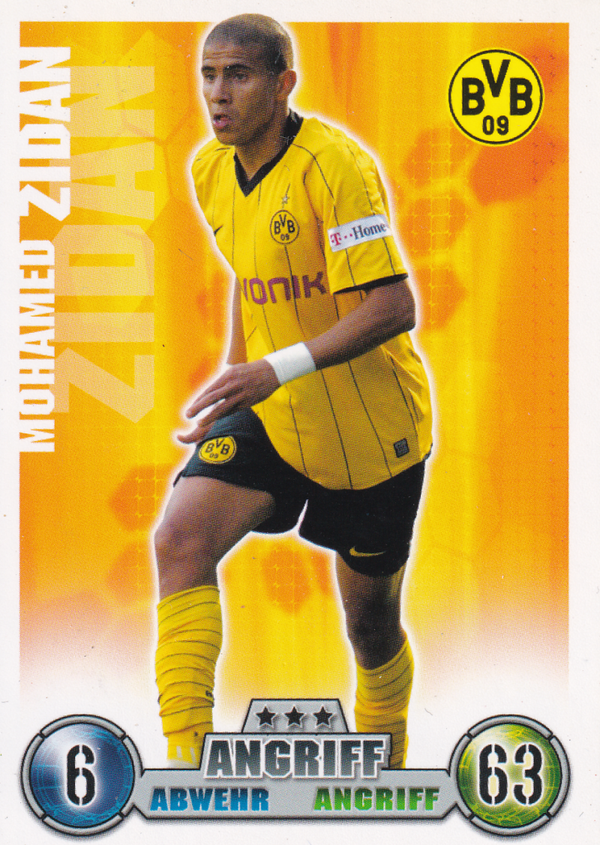 Mohamed Zidan - Borussia Dortmund - Topps Match Attax 2008 - Basis Bild - Nr. 105