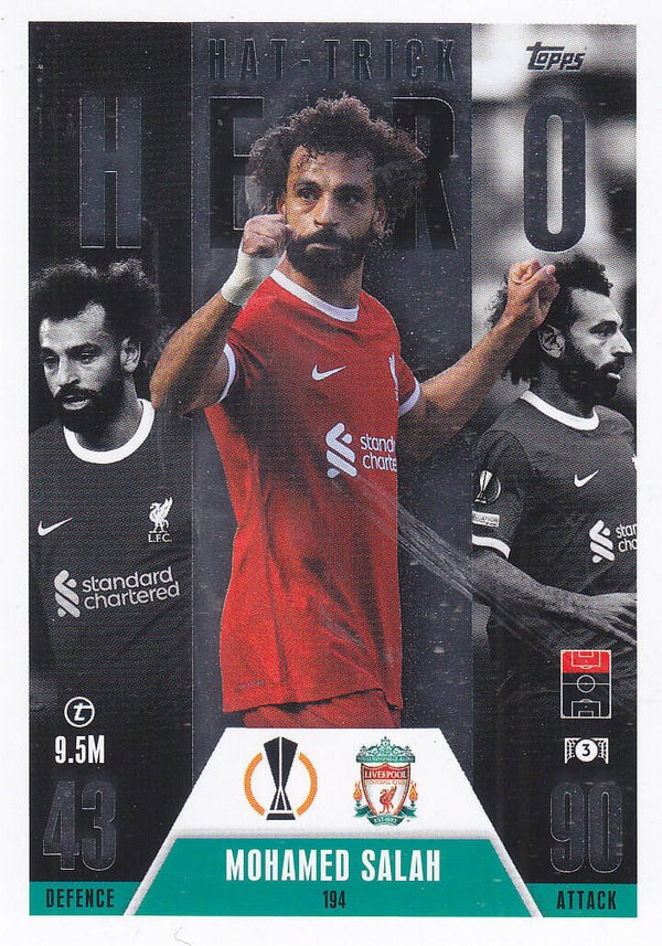 Mohamed Salah / FC Liverpool / Topps Champions League Extra 2023 / Hattrick Hero / Nr. 194